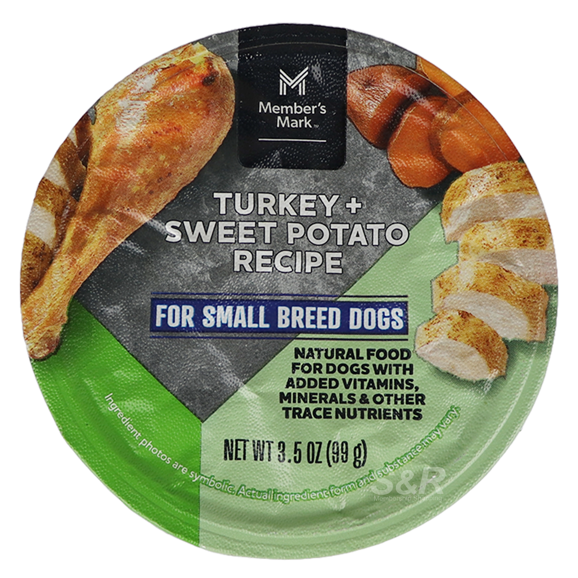 Member's Mark Turkey+Sweet Potato Recipe Small Breed Dog Food 99g